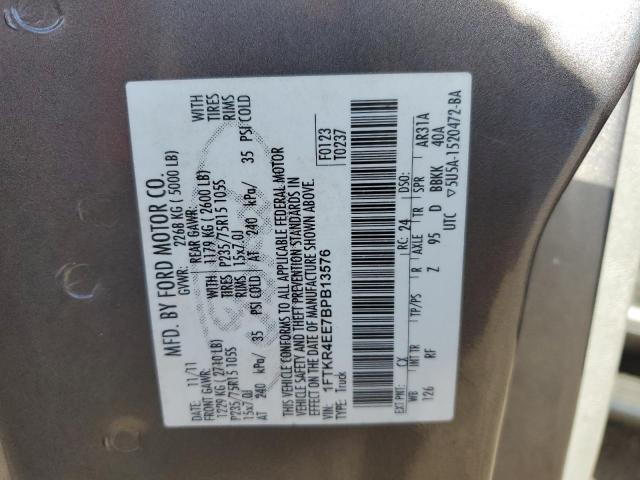 Photo 9 VIN: 1FTKR4EE7BPB13576 - FORD RANGER SUP 