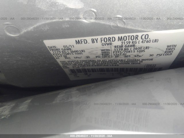 Photo 8 VIN: 1FTKR4EE9BPA61545 - FORD RANGER 