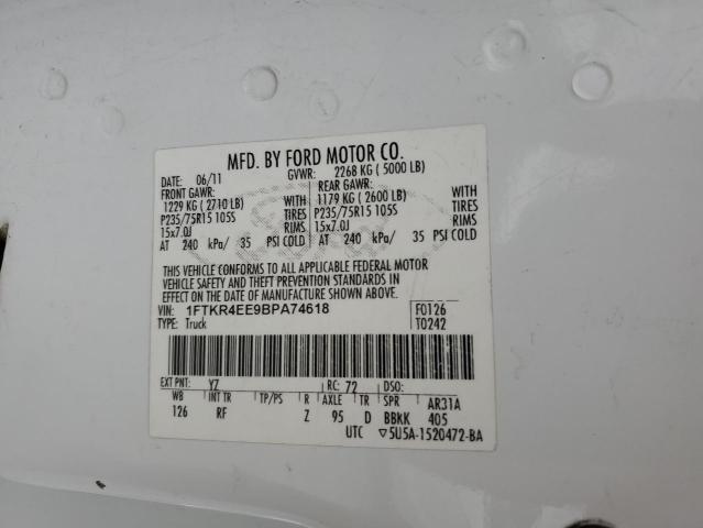 Photo 12 VIN: 1FTKR4EE9BPA74618 - FORD RANGER 