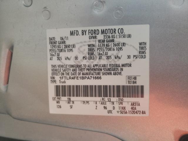 Photo 9 VIN: 1FTLR4FE1BPA71666 - FORD RANGER SUP 