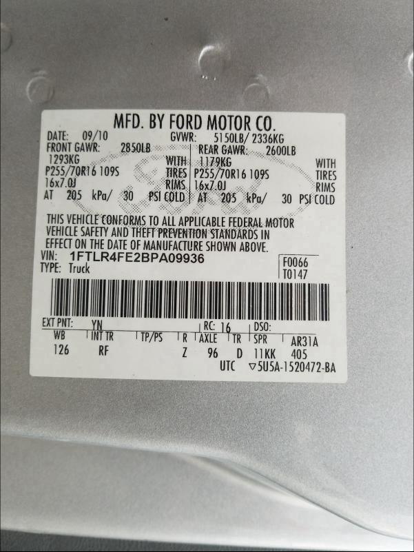 Photo 9 VIN: 1FTLR4FE2BPA09936 - FORD RANGER 