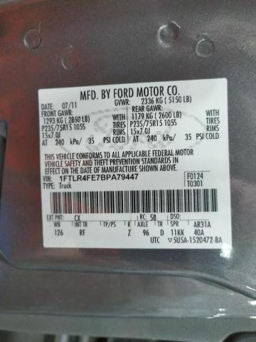 Photo 9 VIN: 1FTLR4FE7BPA79447 - FORD RANGER SUP 