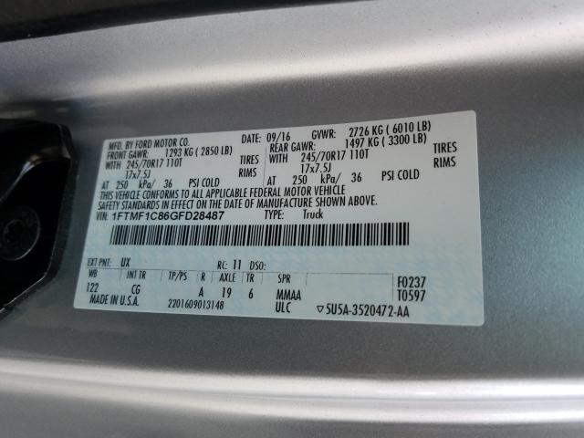 Photo 9 VIN: 1FTMF1C86GFD28487 - FORD F150 