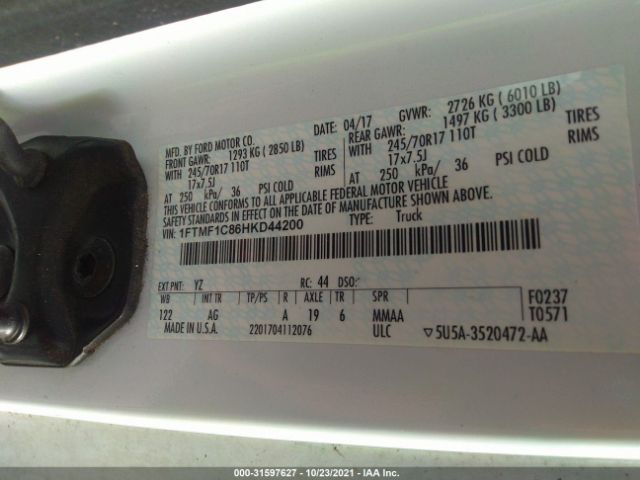 Photo 8 VIN: 1FTMF1C86HKD44200 - FORD F-150 