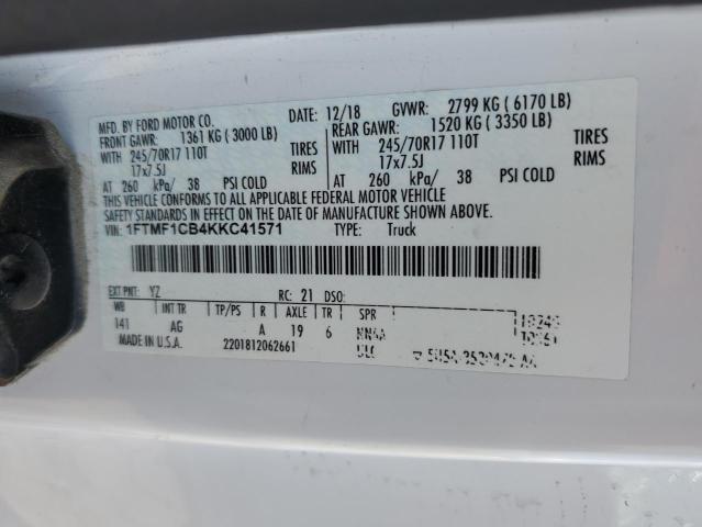 Photo 11 VIN: 1FTMF1CB4KKC41571 - FORD F150 
