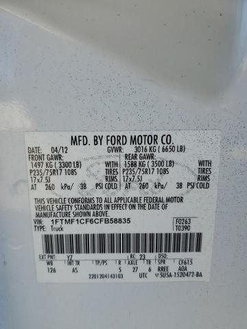 Photo 11 VIN: 1FTMF1CF6CFB58835 - FORD F150 