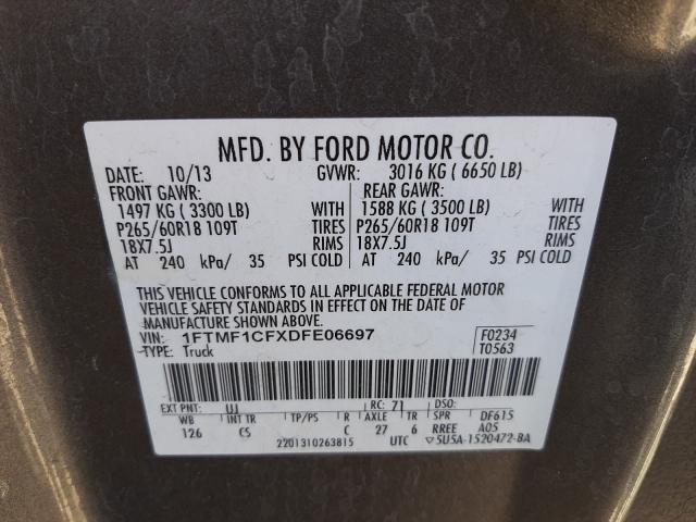 Photo 9 VIN: 1FTMF1CFXDFE06697 - FORD F150 