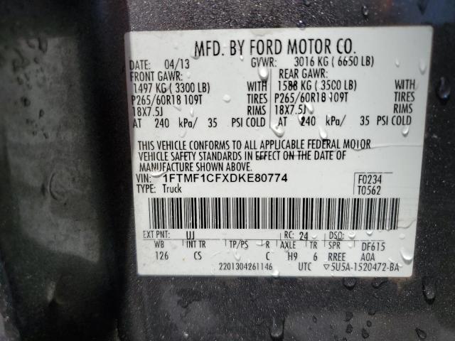 Photo 11 VIN: 1FTMF1CFXDKE80774 - FORD F150 