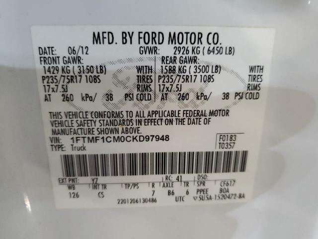 Photo 11 VIN: 1FTMF1CM0CKD97948 - FORD F150 