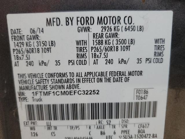 Photo 11 VIN: 1FTMF1CM0EFC32252 - FORD F150 