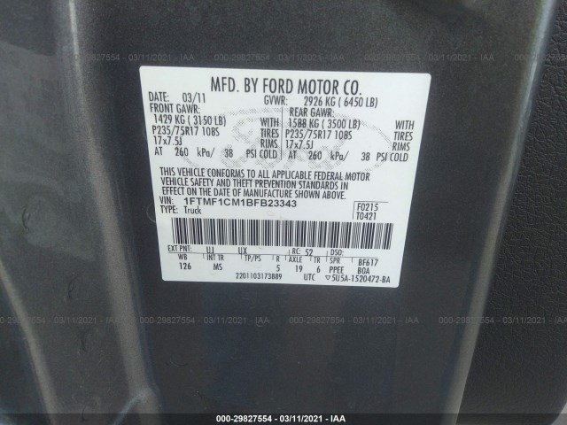 Photo 8 VIN: 1FTMF1CM1BFB23343 - FORD F-150 