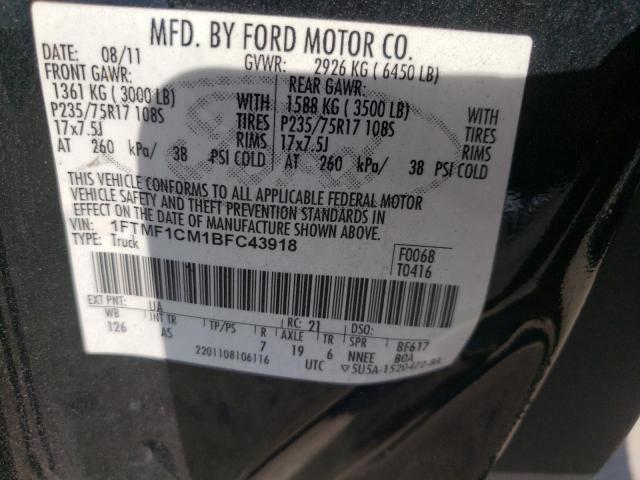 Photo 11 VIN: 1FTMF1CM1BFC43918 - FORD F150 