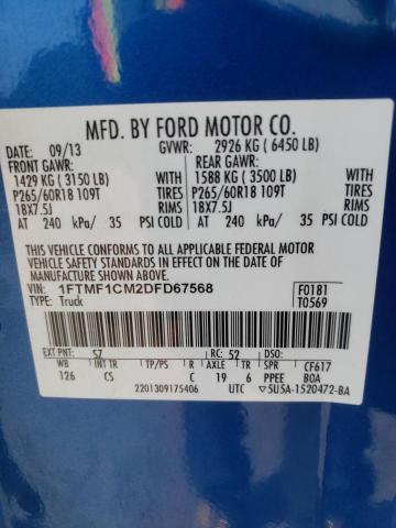 Photo 11 VIN: 1FTMF1CM2DFD67568 - FORD F150 