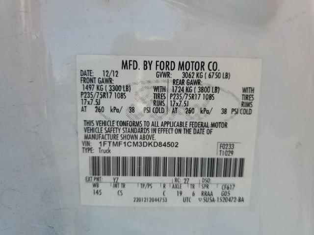 Photo 12 VIN: 1FTMF1CM3DKD84502 - FORD F150 