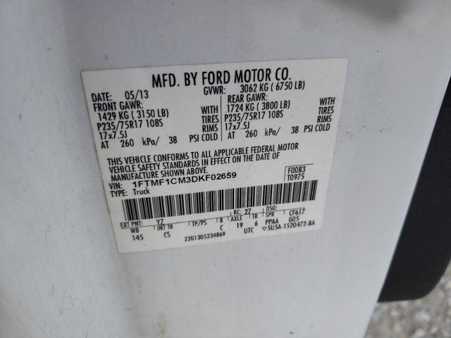 Photo 11 VIN: 1FTMF1CM3DKF02659 - FORD F150 