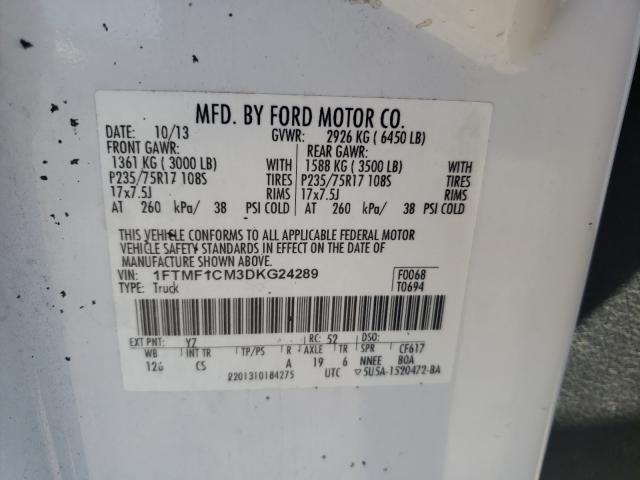 Photo 9 VIN: 1FTMF1CM3DKG24289 - FORD F150 