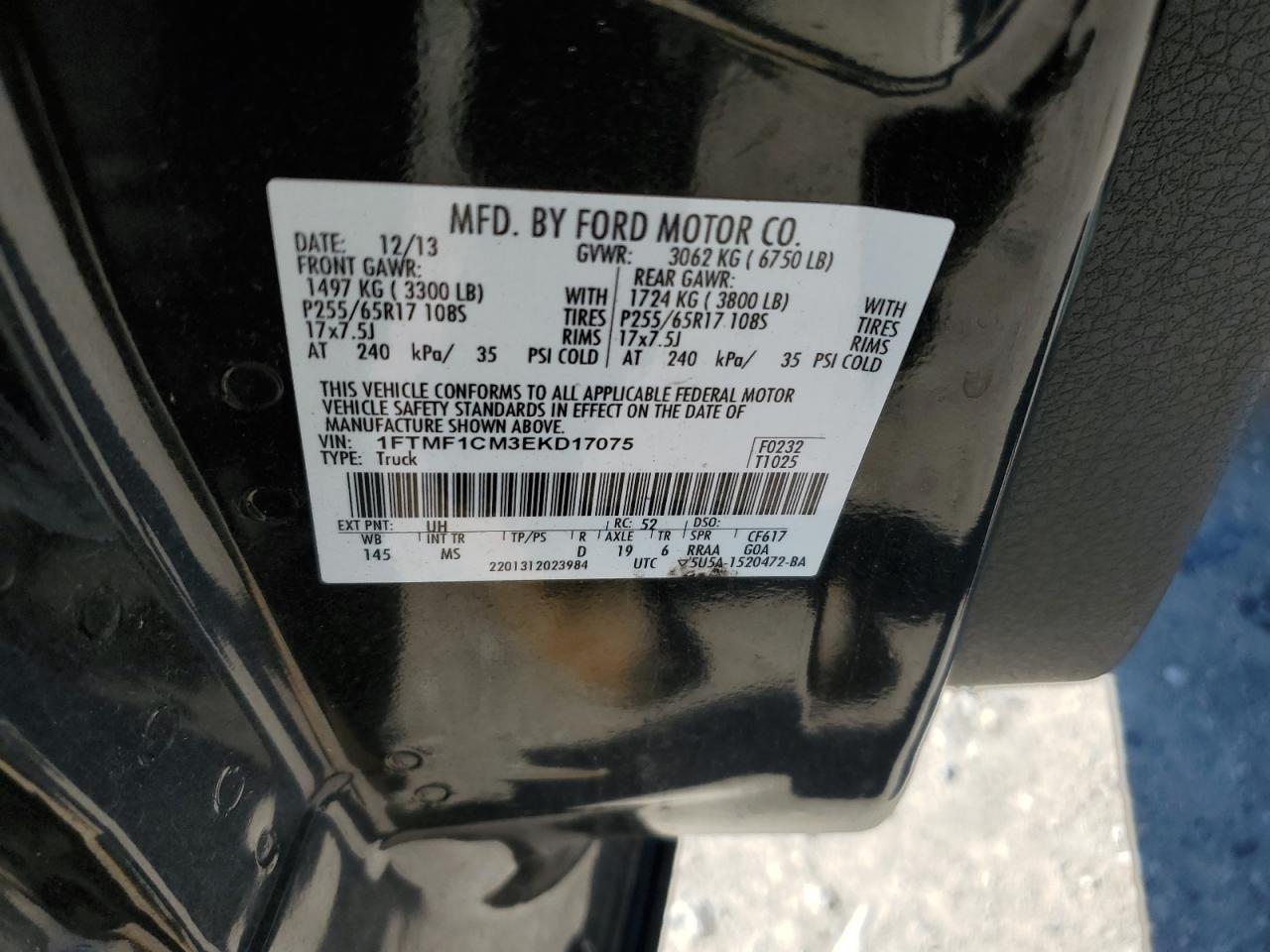 Photo 11 VIN: 1FTMF1CM3EKD17075 - FORD F-150 