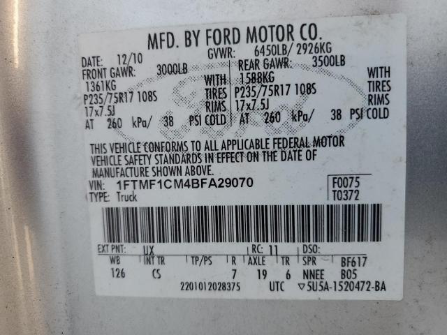 Photo 11 VIN: 1FTMF1CM4BFA29070 - FORD ALL MODELS 