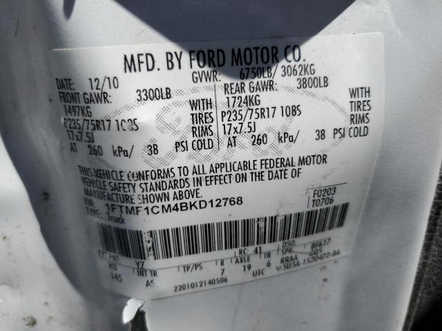 Photo 9 VIN: 1FTMF1CM4BKD12768 - FORD F150 