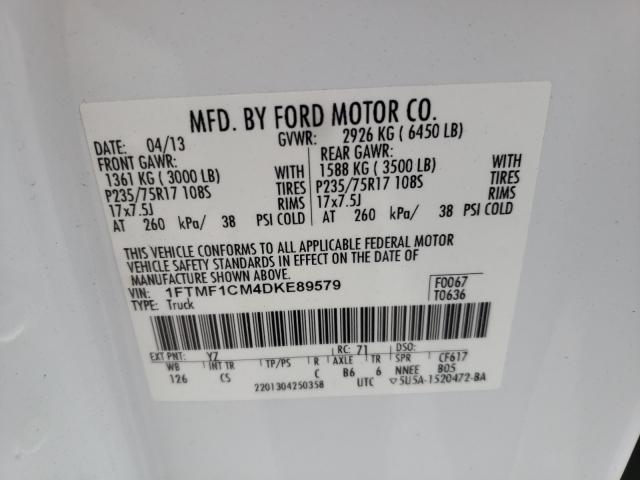 Photo 9 VIN: 1FTMF1CM4DKE89579 - FORD F150 