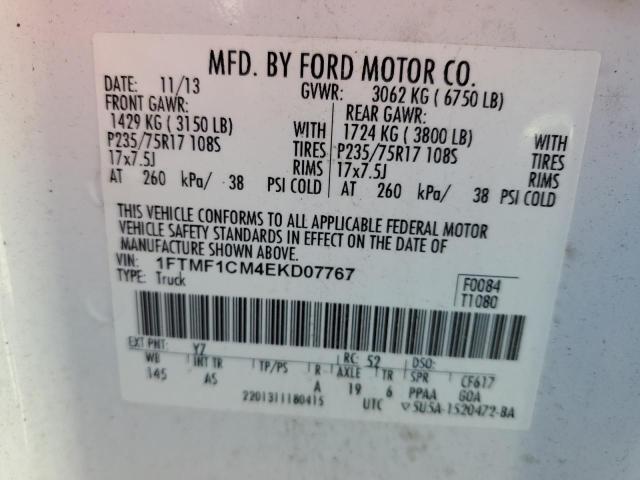 Photo 9 VIN: 1FTMF1CM4EKD07767 - FORD F150 