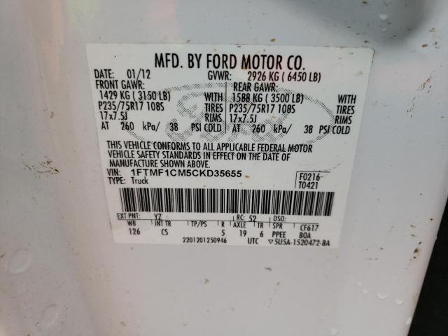 Photo 11 VIN: 1FTMF1CM5CKD35655 - FORD F150 