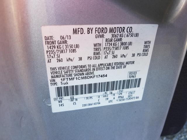 Photo 9 VIN: 1FTMF1CM5DKF17454 - FORD F150 