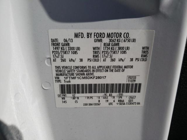 Photo 11 VIN: 1FTMF1CM5DKF28017 - FORD F150 