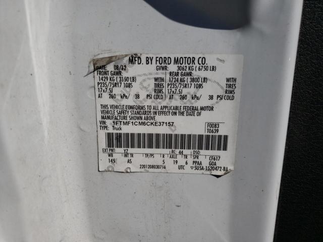 Photo 9 VIN: 1FTMF1CM6CKE37157 - FORD F150 