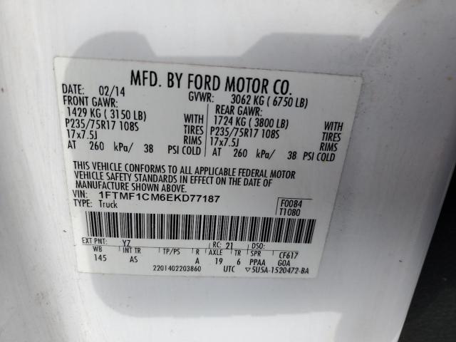 Photo 11 VIN: 1FTMF1CM6EKD77187 - FORD F150 