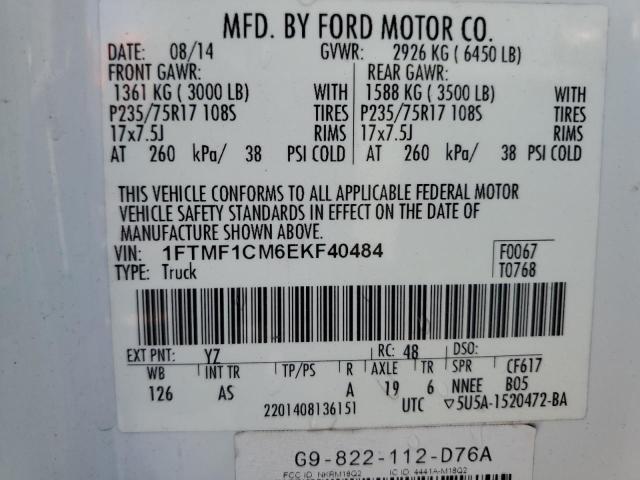 Photo 11 VIN: 1FTMF1CM6EKF40484 - FORD F150 