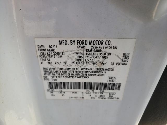 Photo 9 VIN: 1FTMF1CM7BFA82393 - FORD F150 