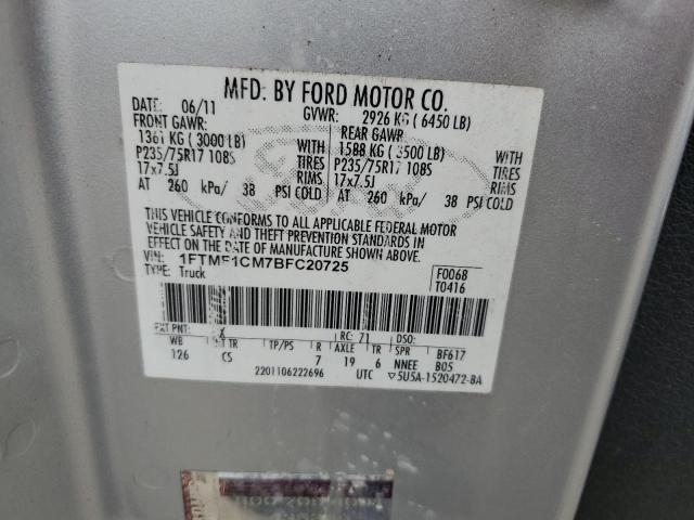 Photo 11 VIN: 1FTMF1CM7BFC20725 - FORD F150 