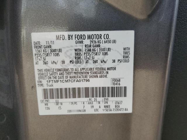 Photo 11 VIN: 1FTMF1CM7CFA01796 - FORD F150 