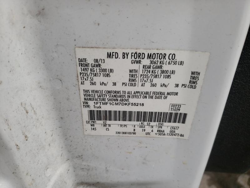 Photo 9 VIN: 1FTMF1CM7DKF55218 - FORD F150 