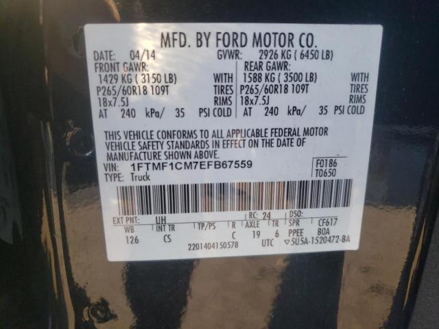 Photo 9 VIN: 1FTMF1CM7EFB67559 - FORD F150 