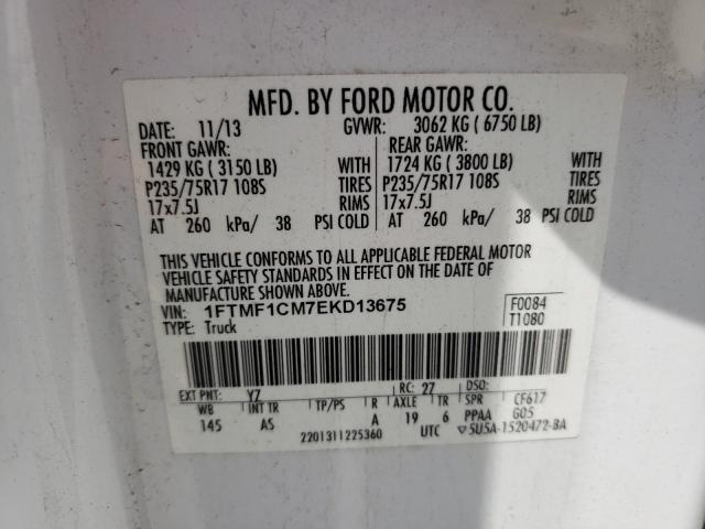 Photo 9 VIN: 1FTMF1CM7EKD13675 - FORD F150 