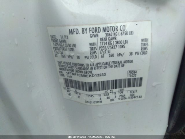 Photo 8 VIN: 1FTMF1CM8EKD13233 - FORD F-150 