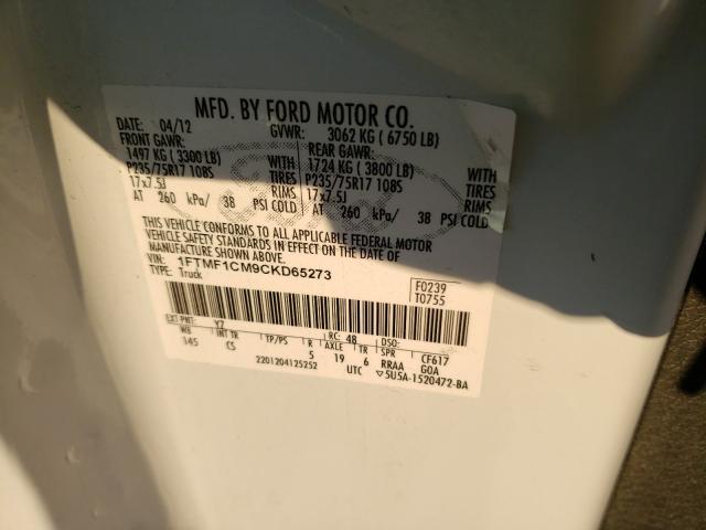 Photo 9 VIN: 1FTMF1CM9CKD65273 - FORD F150 