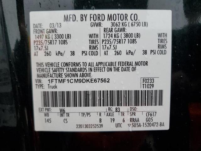 Photo 11 VIN: 1FTMF1CM9DKE67562 - FORD F150 