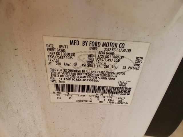 Photo 9 VIN: 1FTMF1CMXBKE06590 - FORD F150 