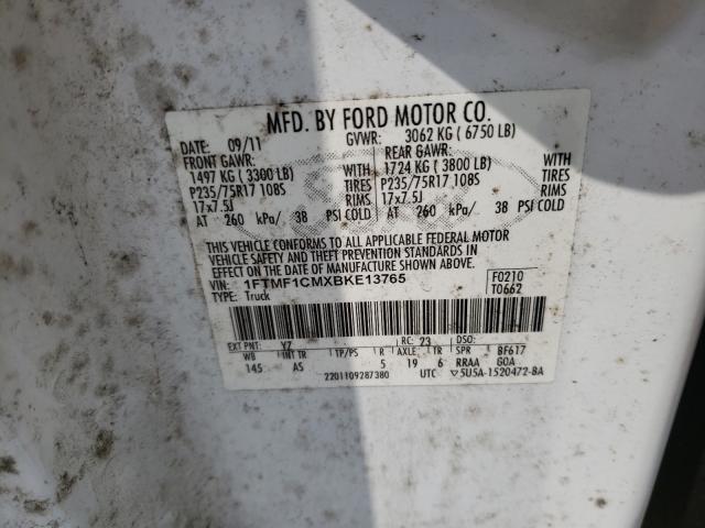 Photo 9 VIN: 1FTMF1CMXBKE13765 - FORD F150 