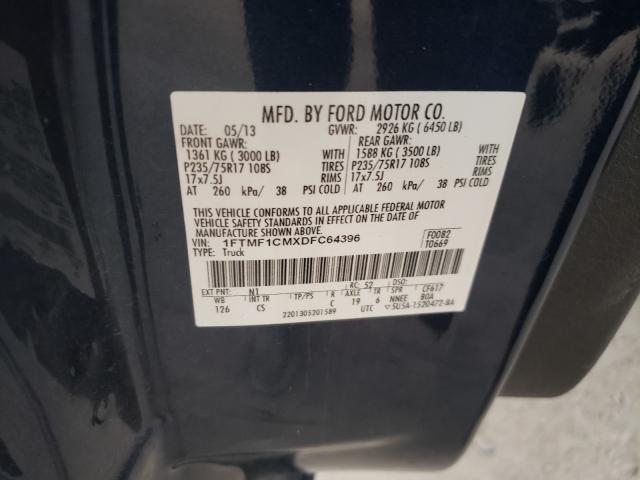 Photo 9 VIN: 1FTMF1CMXDFC64396 - FORD F150 