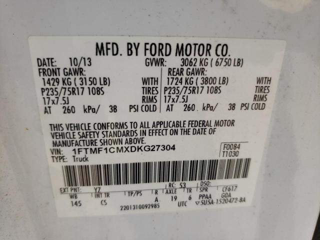 Photo 9 VIN: 1FTMF1CMXDKG27304 - FORD F150 