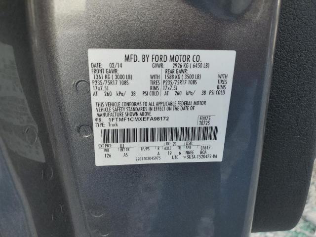 Photo 11 VIN: 1FTMF1CMXEFA98172 - FORD F150 