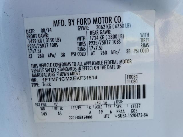 Photo 11 VIN: 1FTMF1CMXEKF31514 - FORD F150 