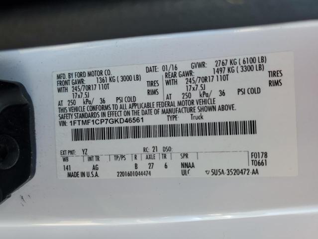 Photo 12 VIN: 1FTMF1CP7GKD46561 - FORD F150 