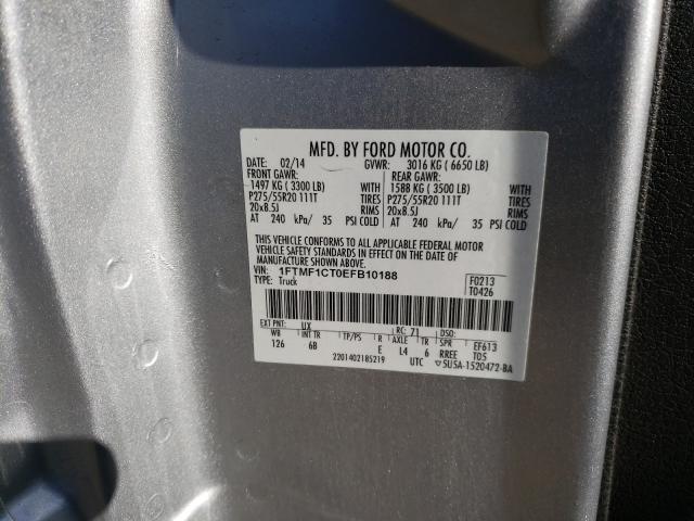 Photo 9 VIN: 1FTMF1CT0EFB10188 - FORD F150 