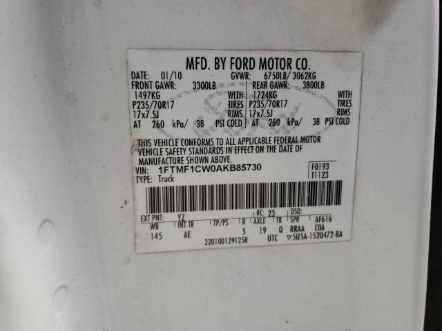 Photo 11 VIN: 1FTMF1CW0AKB85730 - FORD F150 