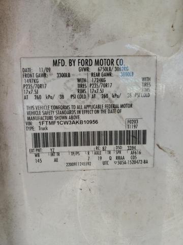 Photo 11 VIN: 1FTMF1CW3AKB10956 - FORD F150 